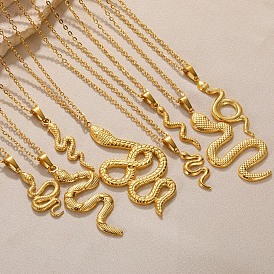 304 ожерелья из нержавеющей стали в форме змеи для женщин и мужчин