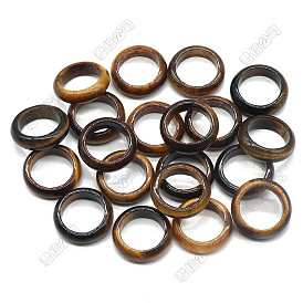 Простые кольца из натурального тигрового глаза