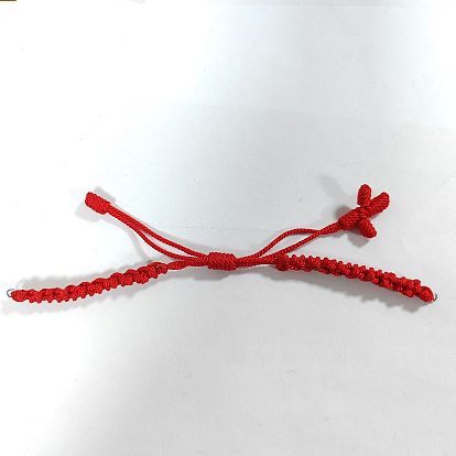 Fabrication de bracelets en cordons de nylon tressés réglables, avec 304 anneaux de saut ouverts en acier inoxydable, convient aux breloques de connecteur