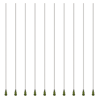 10шт. 304 Дозирующая игла с тупым наконечником из нержавеющей стали и полипропиленовым замком Люэра, иглы аппликатора иглы шприца для измерения жидкости ремесла эпоксидной смолы