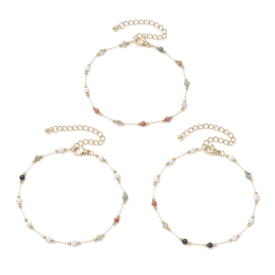 304 женские браслеты-сателлиты из нержавеющей стали, с подвеской