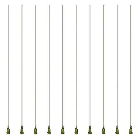 10шт. 304 Дозирующая игла с тупым наконечником из нержавеющей стали и полипропиленовым замком Люэра, иглы аппликатора иглы шприца для измерения жидкости ремесла эпоксидной смолы