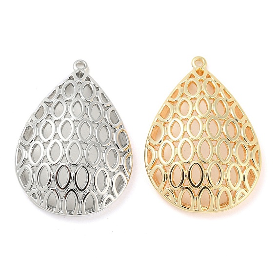 Стойки обшивки латунные подвески, без кадмия, без никеля и без свинца, полый шарм в форме слезы