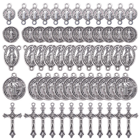 DIY Bracelet Making, with Tibetan Style Pendants, Beads, Links