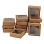 Cardboard Mailer Boxes, with PVC Windows, Square