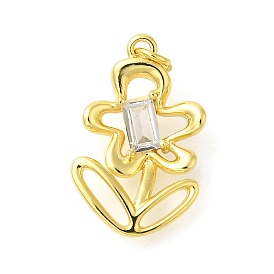 Стойка металлическая латунная микропрофилированная кубическая циркония подвески, долговечный, без свинца и без кадмия, цветок