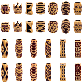 26шт 13 стили пластиковые дреды плетение бусины, для укладки волос, разнообразные