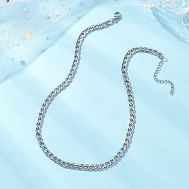 5мм 304 ожерелья из нержавеющей стали с кубинскими звеньями, не тускнеет