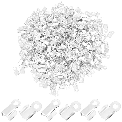 500 шт. Железные складные обжимные концы, загибаем концы шнура