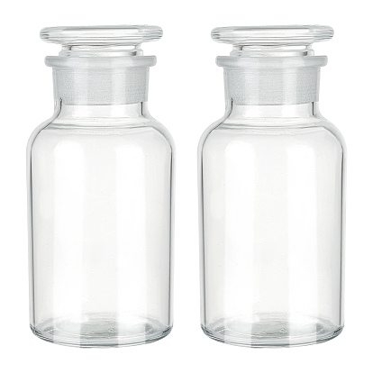 Стеклянные лабораторные бутылки для жидких реагентов, пустые бутылки
