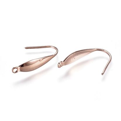 304 Stainless Steel Earring Hooks, Ear Wire, with Vertical Loop