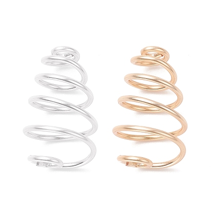 Brass Wire Pendants, Spiral Bead Cage Pendants