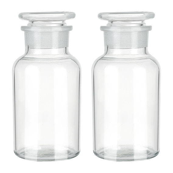 Стеклянные лабораторные бутылки для жидких реагентов, пустые бутылки