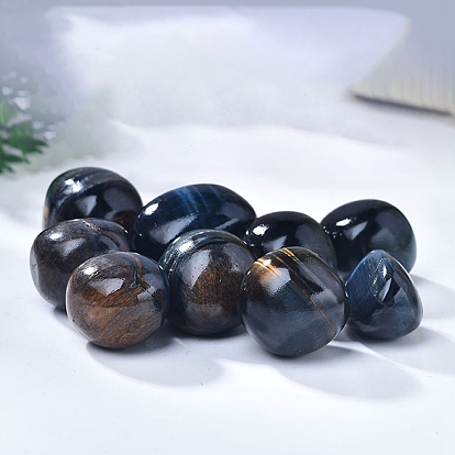 Натуральные голубые камни тигрового глаза, энергетические минералы, драгоценные камни, украшение дома