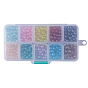 10 Colors Transparent Spray Painted Glass Beads, Round