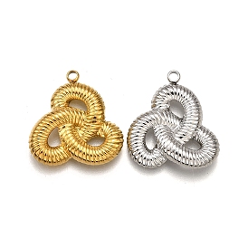 304 подвески из нержавеющей стали, подвеска-завиток в виде цветка