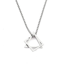 201 Stainless Steel Necklaces, Triangle Pendant Necklaces for Men