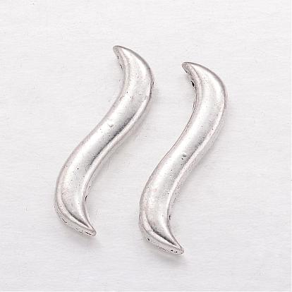 Alloy Spacer Bars, Cadmium Free & Lead Free, 18x5.5x2mm, Hole, 1mm