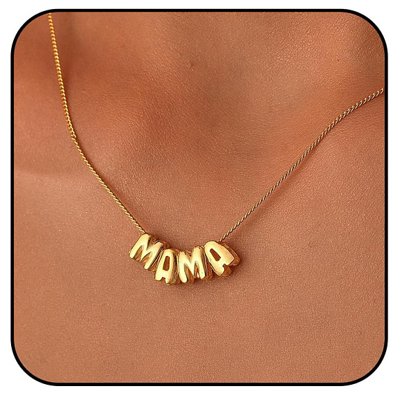 Латунные подвески со словом мама на день матери