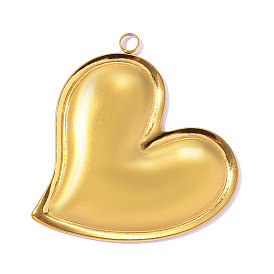 304 подвески из нержавеющей стали, очаровательное сердечко, ионное покрытие (ip), долговечный