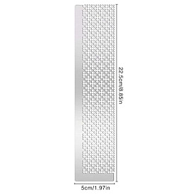 201 Stainless Steel Diamond Drawing Rulers, Plum Mesh Ruler, Dot Drill Tool, with 699 Blank Grids