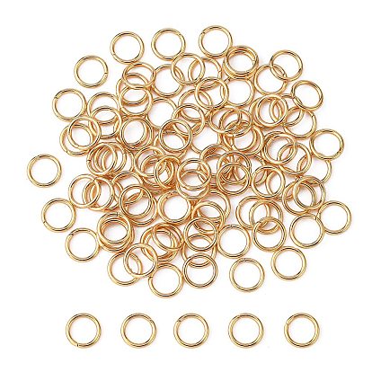 304 Stainless Steel Open Jump Rings, Round, for DIY Jewelry Craft