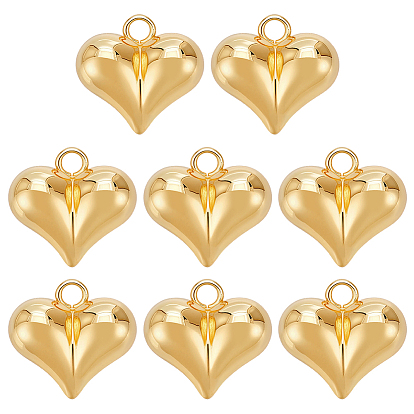 8 латунные подвески шт., сердце прелести