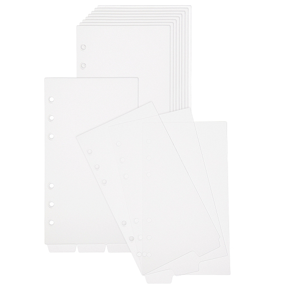 3шт. пластиковые разделители для папок, Вкладка индексной страницы для планировщика, блокнота и переплетных листов, прямоугольные