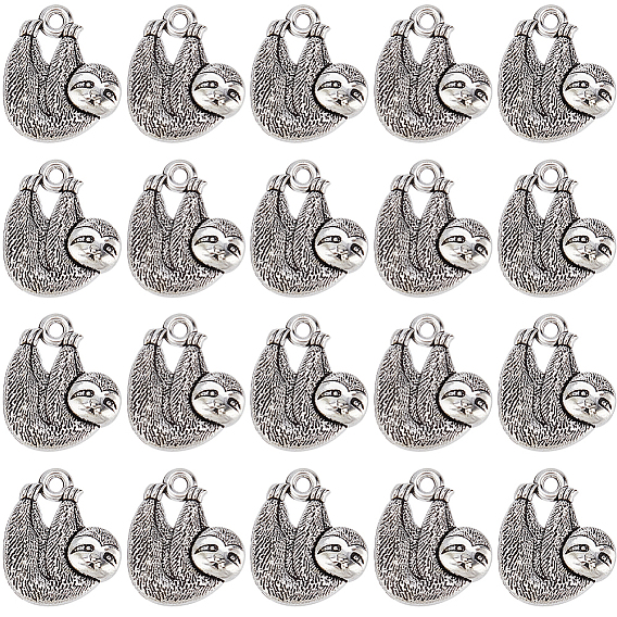 100 шт. Подвески из сплава в тибетском стиле, коала очарование