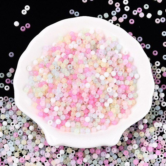 Непрозрачные акриловые бусины, круглые
