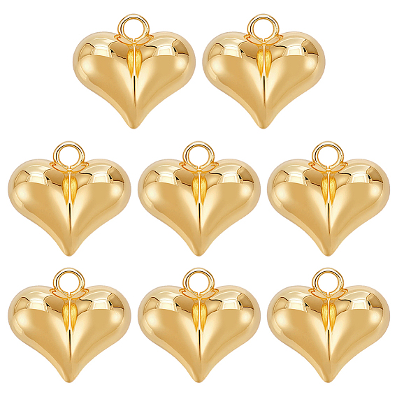 8 латунные подвески шт., сердце прелести