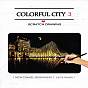 Scratch Rainbow Painting Art Paper, DIY Night View of the City, with Paper Card and Sticks