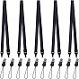 Nylon Adjustable Mobile Straps, with PU Imitation Leather and Plastic Finding