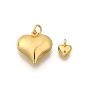 Латунные подвески, сердце прелести, стойки покрытие, без кадмия и без свинца, долговечный, с целью перехода в кольце