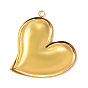 304 подвески из нержавеющей стали, очаровательное сердечко, ионное покрытие (ip), долговечный