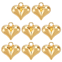 8 латунные подвески шт., сердце прелести