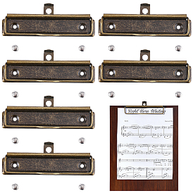 6 Bags 304 Stainless Steel Clipboard Clips, Office School Supplies