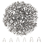 600Pcs 6 Styles 304 Stainless Steel Folding Crimp Cord Ends