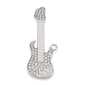 Сплав горный хрусталь большие кулоны, гитар, без кадмия и без свинца