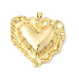 Латунные подвески, сердце прелести, долговечный, стойки покрытие, без свинца и без кадмия
