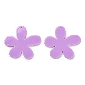 Непрозрачные акриловые подвески, цветок