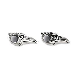 316 Surgical Stainless Steel Beads, Bird Head