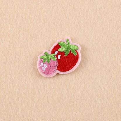 Computerized Embroidery Cloth Iron on/Sew on Patches, Costume Accessories, Appliques, Strawberry