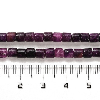 Natural Lepidolite Beads Strands, Column