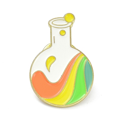 Chemische Flasche mit Regenbogenlegierungs-Emaille-Broschen, Emaille-Pin
