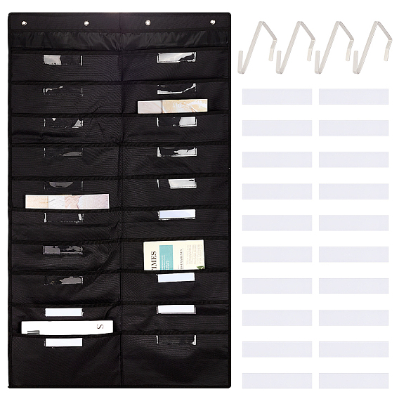 Сумка для хранения офисных папок из полиэстера, прямоугольные, с крюком