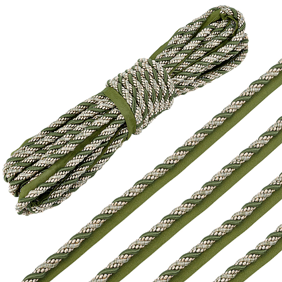 Отделка витого шнура из полиэстера, окантовка губного шнура для подушки