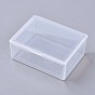 Transparent Plastic Bead Containers, with Lids, for Beads, Jewelry, Craft Supplies, Rectangle