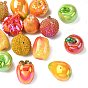 Гальванические непрозрачные смоляные шарики, имитация фруктов, разнообразные