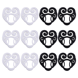 12 шт. 2 цвета пластиковая застежка-липучка для женской одежды